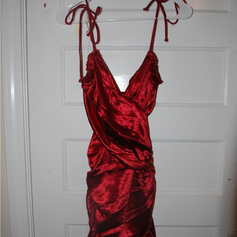 Skylar + Madison Shimmering Red Dress